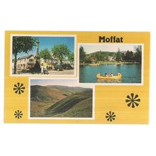 MOFFAT, HIGHLAND, SCOTLAND unused postcard multiview Colourmaster =