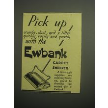 1948 Ewbank Carpet Sweeper Ad - Pick up crumbs