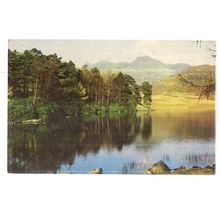 BLEA TARN AND LANGDALE PIKES , vintage unused postcard by Sanderson & dixon =