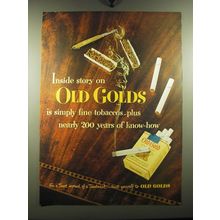 1949 Old Gold Cigarettes Ad - Inside story on Old Golds is simply fine tobaccos