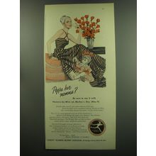 1949 FTD Florists' Telegraph Delivery Association Ad - Poppa love momma?