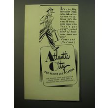 1950 Atlantic City New Jersey Ad - It's the big business man