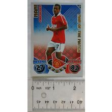 2010/11 Topps Match Attax Trading Card 415 Nani, Manchester United, Man of Match