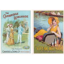 Vitacrush Cambridge Lemonade 2x Drinks Advertising Postcard s