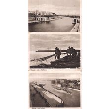 Taranto Peschecce Fishing Bridge Boat 3x Italian Postcard s