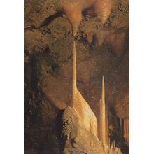 The Stork Bird Stalagmite Derby Treak Cliff Cavern Castleton Postcard