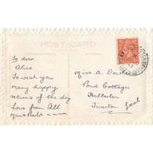 Halberton Devon 1942 WW2 Remembrance Greetings Old Postcard