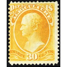 O9, Mint OG H 30¢ Official Stamp SCV $550.00 - Stuart Katz