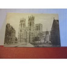 WEST FRONT, YORK MINSTER unused antique postcard by F Frith 58685 #