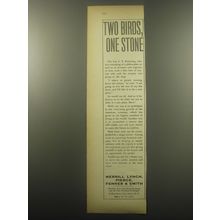 1959 Merrill Lynch Ad - Two Birds, one stone