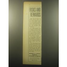 1959 Merrill Lynch Ad - Risks and Rewards