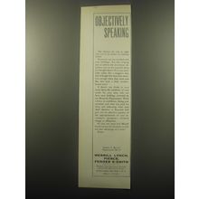 1959 Merrill Lynch Ad - Objectively speaking