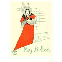 Toulouse Lautrec Poster For May Belfort Painting Postcard
