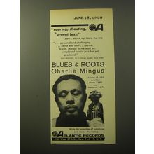 1960 Atlantic Records Album Advertisement - Blues & Roots Charlie Mingus