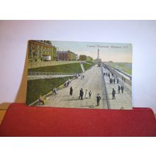 CENTRAL PROMENADE, NORTH SHORE, BLACKPOOL. used antique postcard 1921 pm =