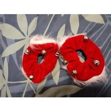 womens christmas scrunchies x 2
