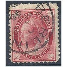 Canada 1898 SG145 3c Carmine. Fine Used.