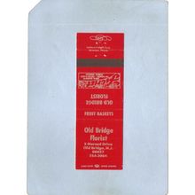 New Jersey Old Bridge Matchcover Old Bridge Florist 5 Marsad Drive~3285