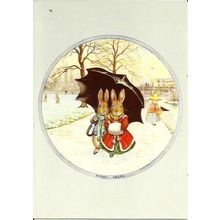 Art RACEY HELPS A Winter Walk Postcard (Medici 1983)