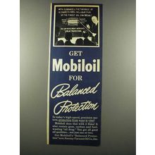1939 Socony-Vacuum Mobiloil Ad - For Protection