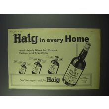 1960 Haig Gold Label Scotch Ad - Every Home