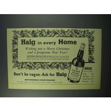 1960 Haig Gold Label Scotch Ad - In Every Home