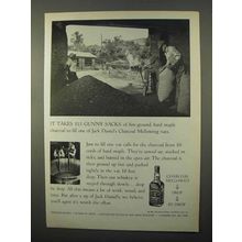 1966 Jack Daniel's Whiskey Ad - Takes 115 Gunny Sacks