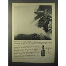 1966 Jack Daniel's Whiskey Ad - The Charcoal We Use