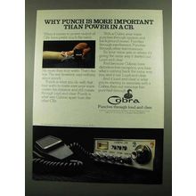 1976 Cobra CB Radio Ad - Punch is More Important