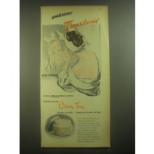 1945 Houbigant Translucid Cream Tone Advertisement - Houbigant Translucid