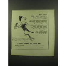 1949 Callot Soeurs of Paris Fashion Ad - Newly Arrived The Paris Fashions