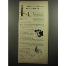 1952 San Francisco Chronicle Newspaper Ad - Circling around San Francisco