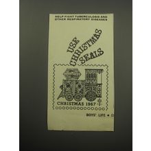 1967 Christmas Seals Ad - Help fight tuberculosis