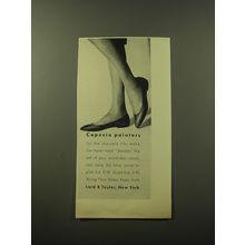 1960 Lord & Taylor Shoes Ad - Capezio pointers