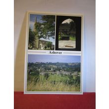 multiview, ASHOVER, DERBYSHIRE. unused postcard by Peter Pedley =