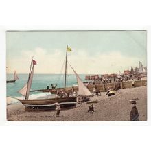 The Bathing Beach Worthing Postcard West Sussex