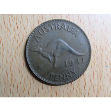 Australia 1941 1d Penny Coin