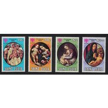 St. Lucia Christmas Paintings 'Madonna and Child' 4v 1979 MNH SG#514-517