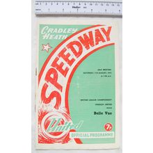 1973 Cradley Heath v Belle Vue Speedway Programme - 11th August