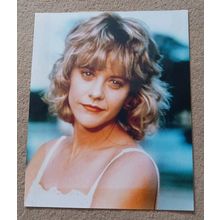 Vintage Meg Ryan Glossy Print Photo Signed Picture but Very Faint