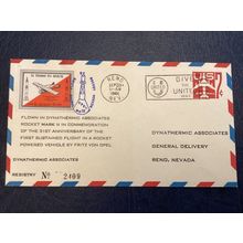 ICOLLECTZONE US 1961 Opel MK II Rocket Mail Numbered Cover (A100)