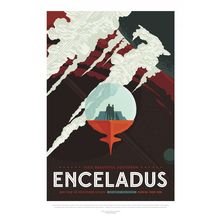 Visions of the Future NASA Enceladus Poster Canvas Movie Film Print A0 A1 A2 A3