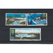 SouthAfrica.Opening of Hendrik Verwoerd Dam set of 3.Fine Used.Aug25a