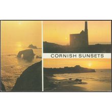 Cornish Sunsets, c.1970 - Salmon Postcard