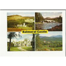 Aberdeenshire BALMORAL CASTLE Multi-View Postcard by Dixon (PAB/85894)