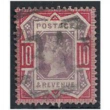 1887 SG210 10d Purple & Carmine Good/Fine Used . ..