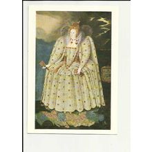 Royalty QUEEN ELIZABETH I Art Postcard by National Portrait Gallery