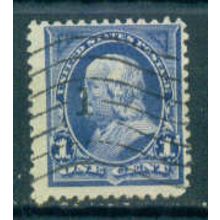 Used 264 1c Benjamin Franklin Barely Clears M03018