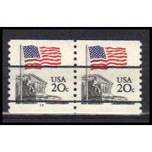1895b 20c U.S. Flag Very Fine MNH SG CNP Left 14 PreCnx PA0269