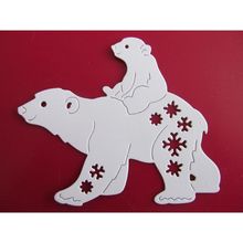 6 x Tattered Lace Die Cuts Polar Bear